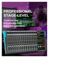 thumbnail image 3 of 16 Channels Sound Mixer Mixing DJ Console USB 48V Power 256 DSP Effects Sound Table for Stage, 3 of 5