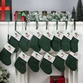 thumbnail image 2 of KCEHTA Christmas Stockings with Initials, Embroidered Knit Christmas Stocking Small Christmas Stockings Fireplace Hanging Knitted Christmas Stocking for Family Holiday Party Decor, 2 of 7
