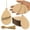 Brown, variant on Inkdotpot 40pcs Balloons Wooden Ornament with Holes 3.5" Unfinished Predrilled Natural Wood Slices for Crafts Wooden DIY Christmas Ornaments Hanging Ropes Included