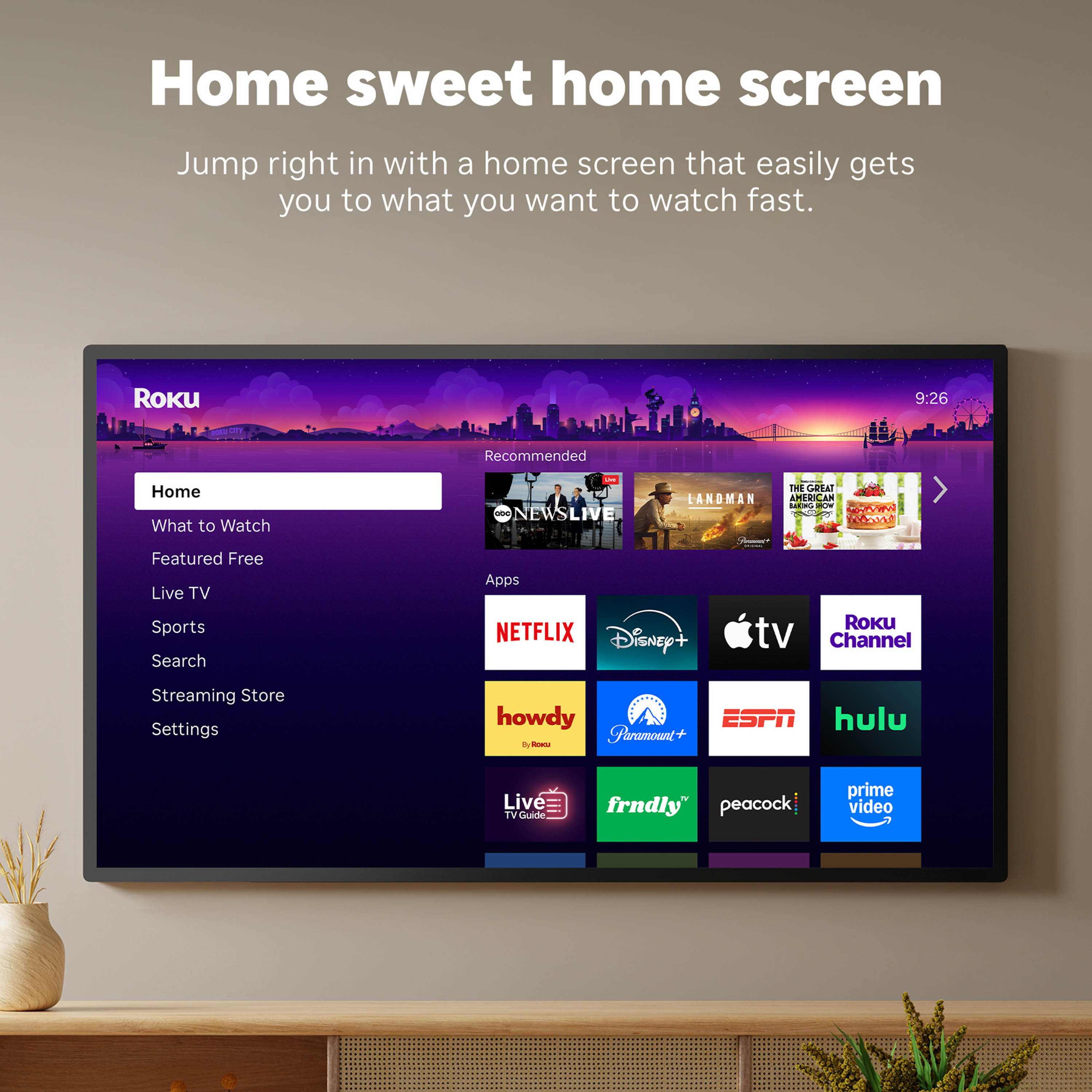 Roku Streamer: Dispositivo de transmisión HD para TV con control remoto por voz - TV gratis y en vivo 6