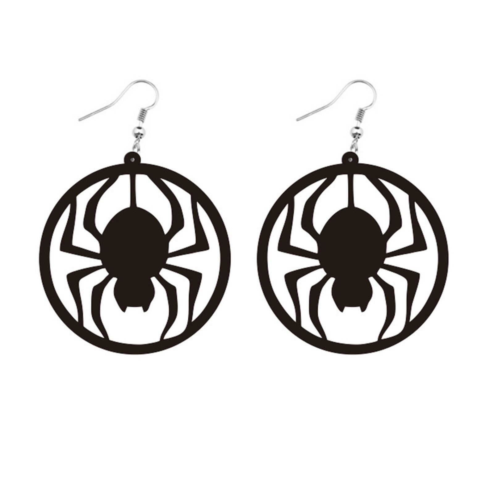 EQWLJWE Halloween Earrings for Women Pumpkin Spider Ghost Earrings
