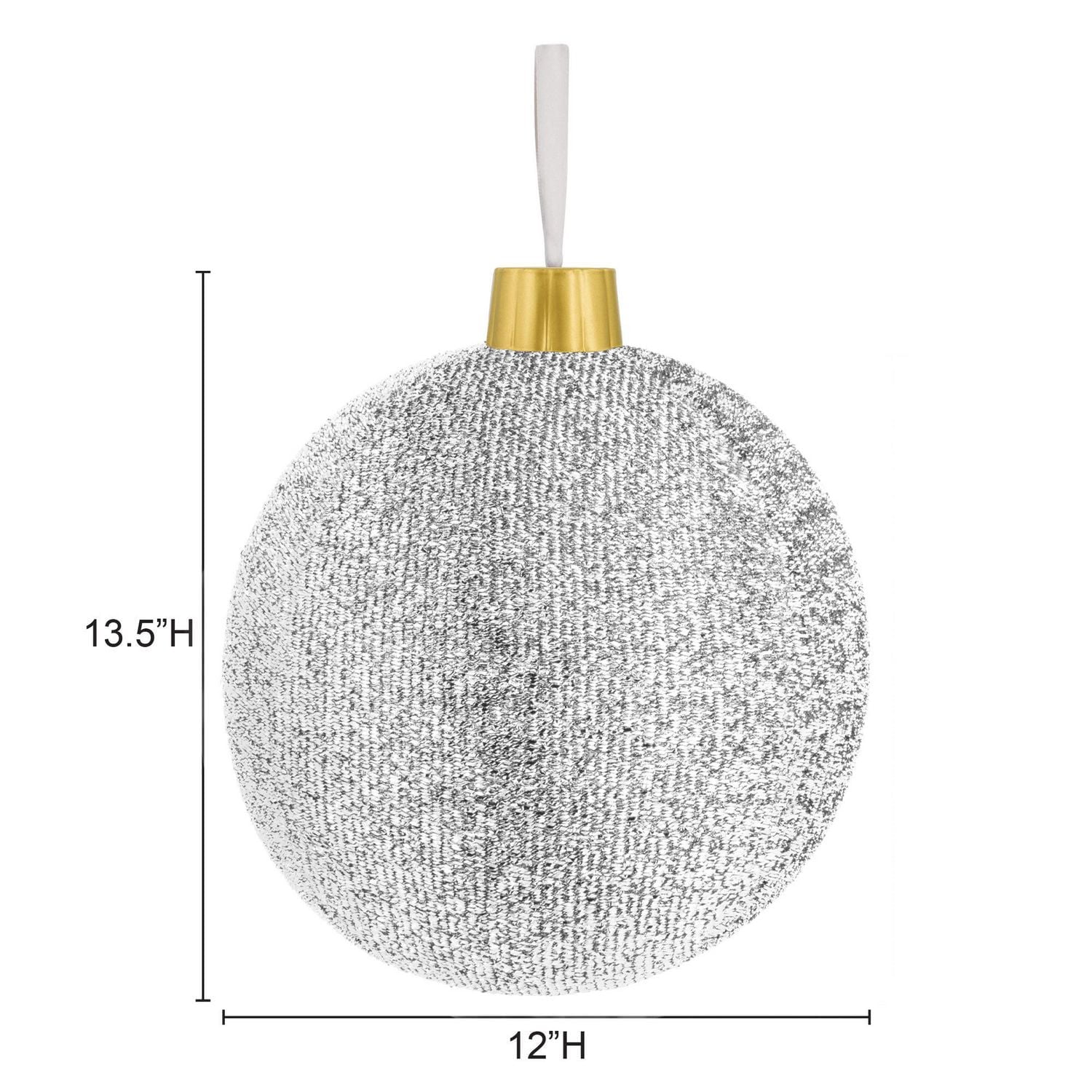 12"GUIRLANDES ORNEMENTS ARGENT