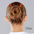 thumbnail image 2 of Carved Wooden Hair Sticks Set, Traditional Hair Chopsticks, 7 inches, 2 Pack, Vintage Style (Red), 2 of 4