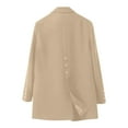 thumbnail image 4 of Wiyuqeen Women's Oversized Blazer Suits with Pocket Long Sleeve Notch Collar Lounge Jacket Coats Solid Business Work Blazers, 4 of 7