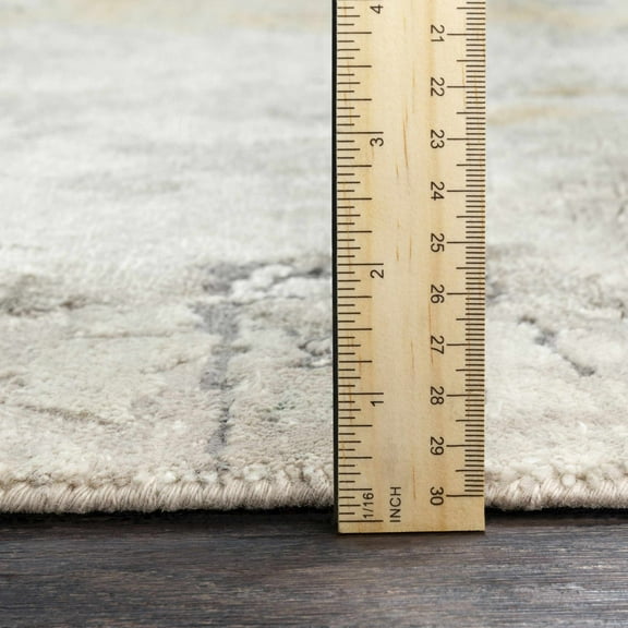 BoutiqueRugs Follansbee Contemporary Area Rug - Beige, Charcoal, Gray - 2' x 3'