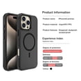 thumbnail image 6 of ShellTech Magnetic for iPhone 16 Pro Max PC+TPU Case (Compatible with MagSafe) 10 FT Military Grade Drop Protection Shockproof Phone Case,Black, 6 of 10