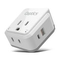 thumbnail image 4 of Ceptics Italy, Chile, Rome Power Plug Adapter Travel Set, 20W PD & QC, Safe Dual USB & USB-C 3.1A - 2 USA Socket - Compact - Use in Lybia, Tunisia, Uruguay Includes Type C, Type L Swadapt Attachments, 4 of 12