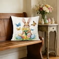 thumbnail image 4 of Pillow Clearance! YZEGDCH Easter Bunny Throw Pillow Covers 18"x18" Spring Cushion Case Decoration for Sofa & Bed Farmhouse Home Decor Easter Gift, 4 of 6