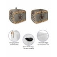 thumbnail image 2 of Fsddascl Farmhouse Vintage Toaster Cover 4 Slice, Large Kitchen Appliance Covers, Western Country Star Brown Plaid Toaster Oven Cover with Loop, Bread Machine Cover Polyester Dust Cover Protection, 2 of 5