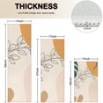 thumbnail image 4 of Orange Boho Plant Pattern Kitchen Rugs Sets Of 3,Kitchen Runner Rugs Non Skid Washable,Decorative Kitchen Floor Mats for Kitchen,Sink,Laundry,17"x30"+ 17"x47" + 17"x59", 4 of 6