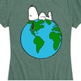 thumbnail image 3 of Peanuts - Space Snoopy - Women's Short Sleeve Graphic T-Shirt, 3 of 6