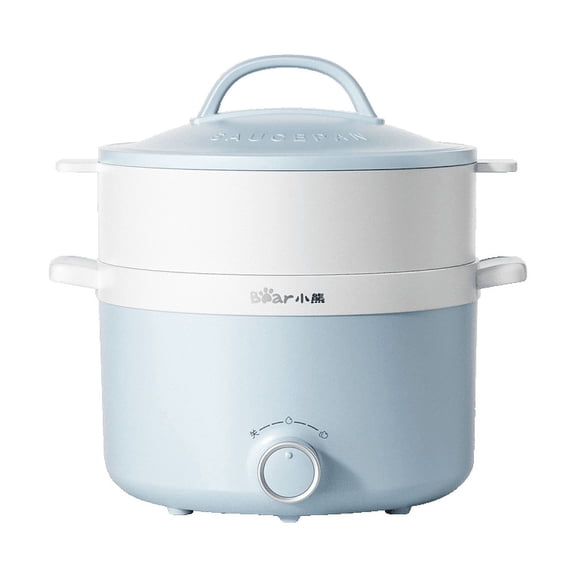 Bear 1.7 Qt Electric Multipurpose Mini Hot Pot and Steamer