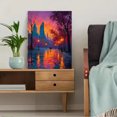thumbnail image 5 of Autumn Tree Moonlit Starry Sky Canvas Wall Art for Living Room Bedroom Dining Room Hallway Office Hotel Cafe Decor, 5 of 8