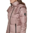 thumbnail image 5 of Kenneth Cole Women's Horizontal Zip Puffer, BARK, Small, 5 of 6
