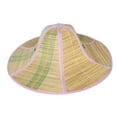 thumbnail image 4 of Sombrero tejido plegable, sombrero para el sol, ligero, protección solar, gorra de pescador, sombrero de playa para Morado y blanco, 4 of 9