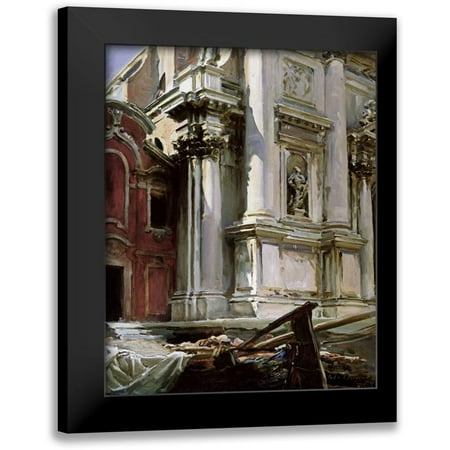 Sargent, John Singer 12x14 Black Modern Framed Museum Art Print Titled - Church of San Stae, Venice