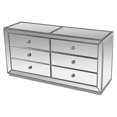 thumbnail image 3 of Best Master Furniture T1803 Dresser & Mirror Jameson Silver Mirrored Bedroom Dresser & Mirror, 3 of 3