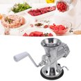 thumbnail image 3 of Manual Meat Mincer,  Blade Suction Cup Type Sausage Filling Machine Silver  for Restaurant, 3 of 7