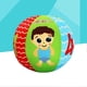 thumbnail image 2 of Infant Hand Grasping Stuffed Ball Baby Colorful Educational Toys Balls with Bell for Indoor Outdoor Play, 2 of 3