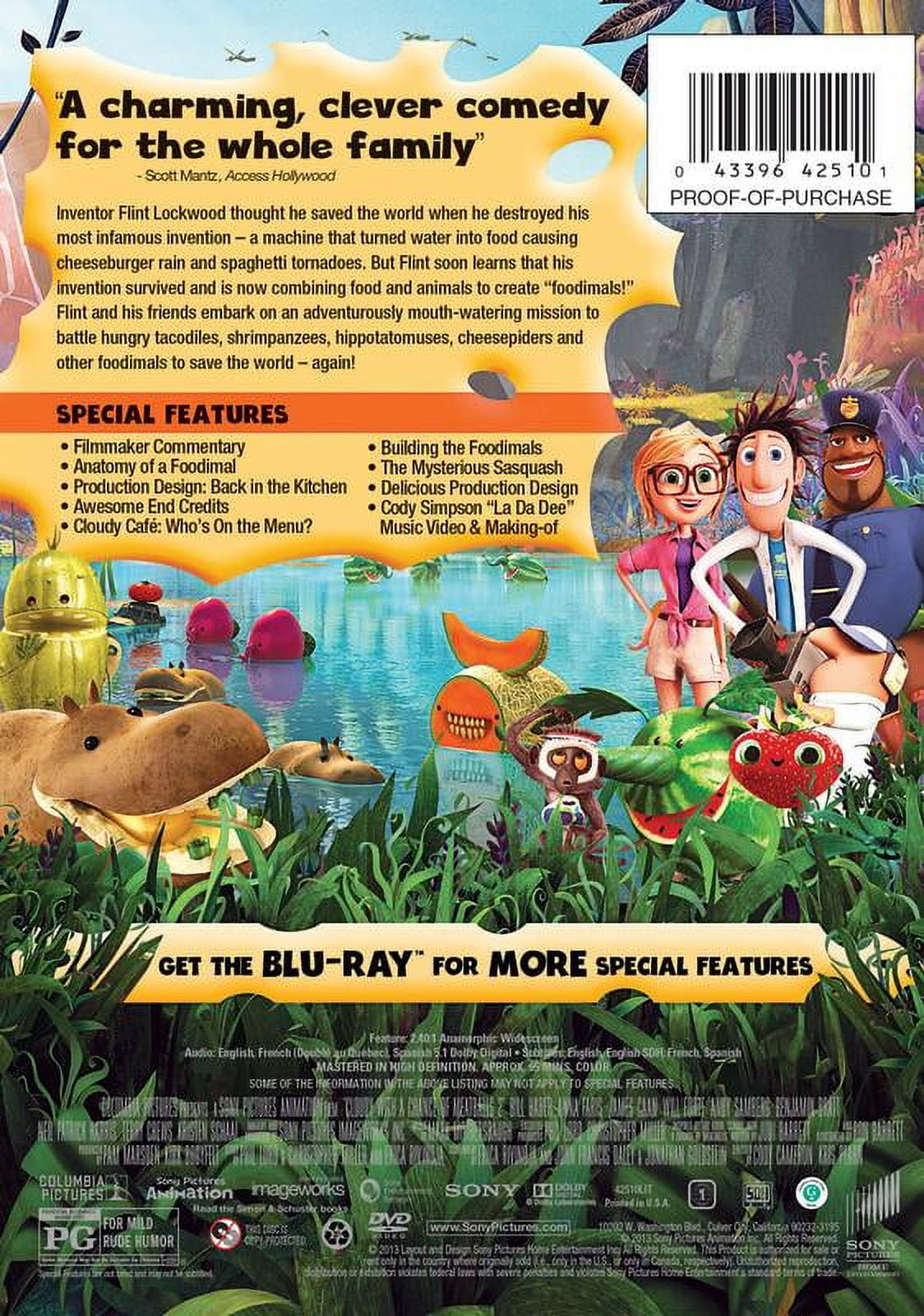 Cloudy with a Chance of Meatballs 2 (DVD Sony Pictures)