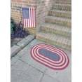 thumbnail image 5 of Rustic Flag 2' x 3' Braided Rug, 5 of 5