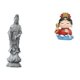 thumbnail image 1 of Estatua de Guan Yin, escultura de madre, figurita artesanal china, adorno de piedra de resina con detalles delicados, adecuada para decoración del, 1 of 8
