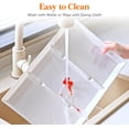 thumbnail image 4 of Lifewit Serving Tray Divided for Party Supplies, 15" x 10" Plastic Platters for Serving Food, 4 pcs White Reusable Tray for Veggie, Snack, Fruit, Cookies, Desserts in Kitchen/Pool/Pantry Organization, 4 of 8
