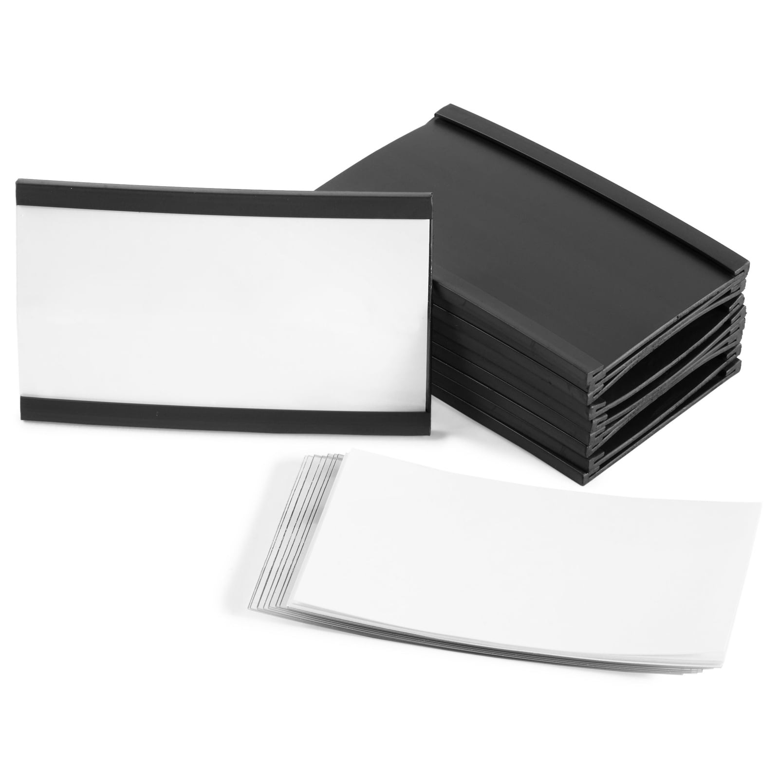 Pocket Folder Clip GLOSS BLACK Metal DOUBLE  Holder Nurse Buy 1-10 