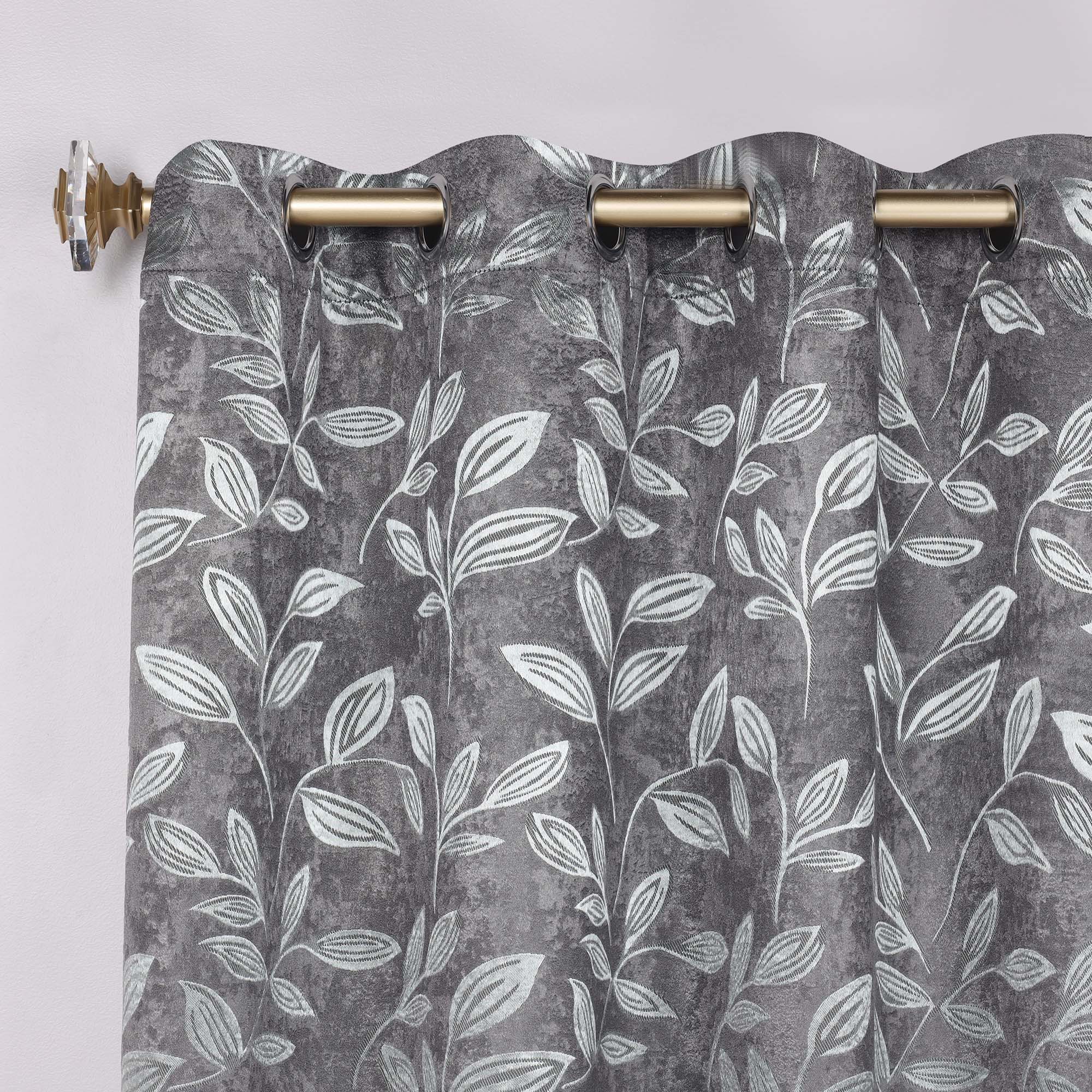 Superior Blackout Leaves Curtains Set of 2, 52x84" photo 2