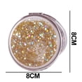 thumbnail image 2 of Mirror Pocket Mini Quicksand Makeup Mirror Portable Double Sided Mirror, 2 of 5