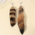 thumbnail image 6 of Large Cute Fluffy Fox Tail Key Chain Pendant, Fake Fur Realistic Animal Tail Tassel Keychain Hook Cosplay Toy, 6 of 8