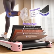 Evitormill Incline 8% Treadmill , 4 in 1 Under Desk Walking Pad for Home & Office, Pink