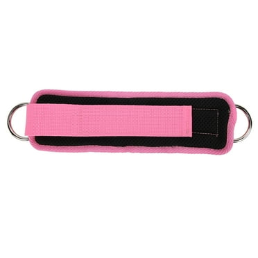 Fitness Ankle Straps for Cable Machine Double DRing Adjustable Neoprene Ankle Straps(Pink ) Estrela