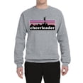 thumbnail image 2 of Wild Bobby Cheerleader Silhouette Girl Sports Unisex Crewneck Graphic Sweatshirt, Heather Grey, X-Large, 2 of 5