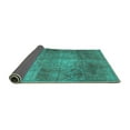 thumbnail image 2 of Ahgly Company Indoor Rectangle Abstract Turquoise Blue Contemporary Area Rugs, 5' x 8', 2 of 4