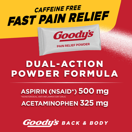 Goody's Back and Body Pain Relief Powder, 24 Powder Sticks