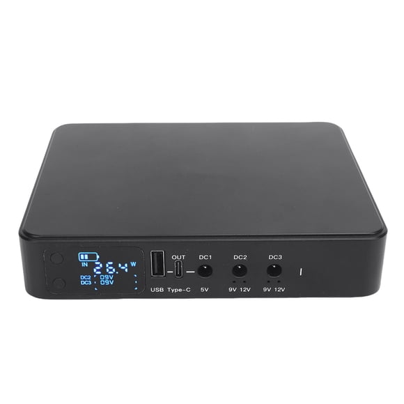 Fuente De Alimentación De Respaldo De Batería UPS De 10400mAh Para Cámaras De Seguridad, Enrutadores, Escáneres, Fuente De Alimentación Ininterrumpida, Salida De 5V, 9V Y 12V