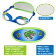 thumbnail image 3 of Gafas de natación RUIGAO Kid Blue Dino de 3 a 6 años con funda, 3 of 6
