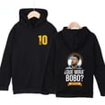 thumbnail image 3 of Sudadera con capucha para niños con estampado de Messi de otoño, sudadera de terciopelo, ropa deportiva informal, parte superior negra adecuada para niños y niñas, 3 of 5