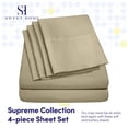 thumbnail image 2 of Juego de sábanas Sweet Home Collection 1500 Supreme Twin XL Sage, 2 of 7