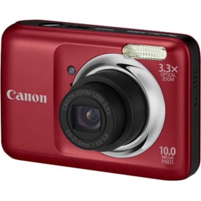Canon PowerShot A800 10 Megapixel Compact Camera, Red - image 3 of 4