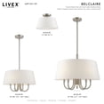 thumbnail image 4 of Livex Lighting - Belclaire - 1 Light Flush Mount in Contemporary Style - 13, 4 of 10