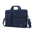 thumbnail image 1 of Bolso de hombro para portátil MOSISO de 13,3 pulgadas de poliéster azul marino, 1 of 6