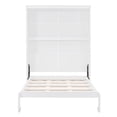 thumbnail image 6 of Kumix Full Size Murphy Bed, Wall Bed with Shelves, Multi-function Murphy Bed for Teens Adults, Wood Bed for Bedroom, Space-Saving, White, 6 of 7