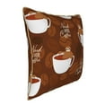 thumbnail image 2 of Kll Sloths Need More Coffee Decorative Throw Pillow Covers Velvet Soft For Couch Sofa Bedroom Living Room Outdoor -18"X18", 2 of 8