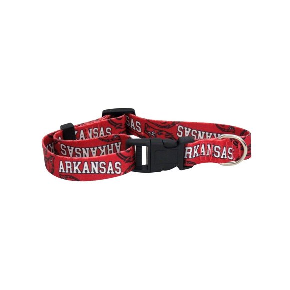 Littlearth Unisexe-Adulte NCAA Arkansas Razorbacks Collier pour Animaux Couleur de l'Équipe Très Petit