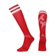 thumbnail image 4 of ZCNKMX Youth Sports Knee-High Soccer Socks for Kids, 1 Pair, Durable and Breathable, Perfect for Football Training, Matches, and Outdoor Sports Activities, Red, 4 of 5