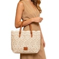 thumbnail image 5 of Women's Lace Tote Handbags Mid Capacity Top-handle Shoulder Purses Casual Summer Beach Bags for Women Work Travel Daily Use, 5 of 5