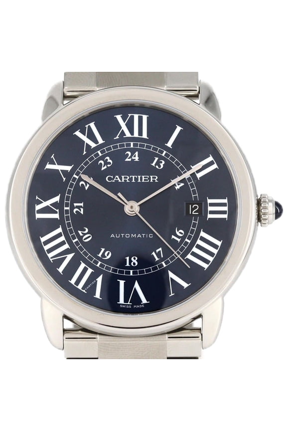Pre-Owned Cartier Rondo Solo XL WSRN0023 Stainless Steel Automatic Watch