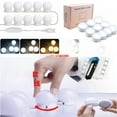 thumbnail image 1 of 14-Bulb Custom LED Vanity Mirror Lights with 4-Button Control, USB Powered, Hidden Wiring, 3 Color Temperatures - Durable Decorative Lighting for Makeup, Bathroom, and Holiday Decor, 1 of 4